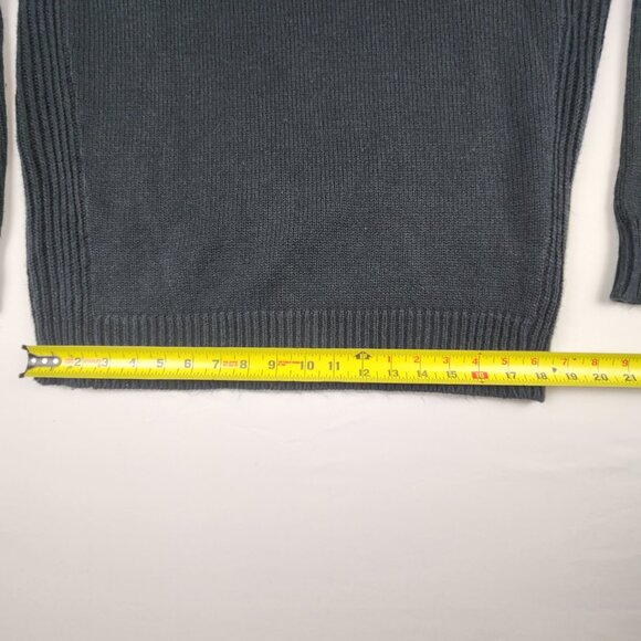 Britches XL Pullover Sweater Black 1/4 Zip Business Casual Dark Academia Warm - Picture 10 of 11